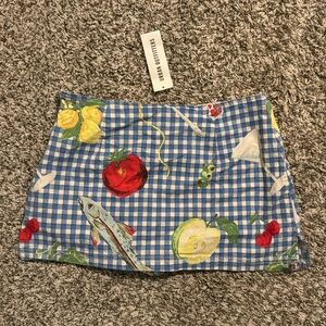 Urban outfitters gingham mini skorts